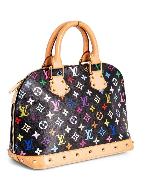 louis vuitton black alma mm bag|louis vuitton vintage alma bag.